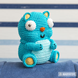 Bear Diego from “AradiyaToys Design” collection / cute bear crochet pattern by AradiyaToys (Amigurumi tutorial PDF file)