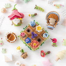 Carica l'immagine nel visualizzatore di Gallery, 16-in-1 flower field crochet pattern bundle PDF amigurumi Mini Kingdom Flower Maiden gnome hummingbird wildflower handmade DIY tutorial
