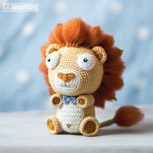 Crochet Pattern of Lion Cubs Bobby and Lily from "AradiyaToys Design" (Amigurumi tutorial PDF file) / lion crochet pattern by AradiyaToys