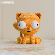 Afbeelding in Gallery-weergave laden, Crochet Pattern of Cat Martin from &quot;AradiyaToys Design&quot; (Amigurumi tutorial PDF file) / cute cat crochet pattern by AradiyaToys
