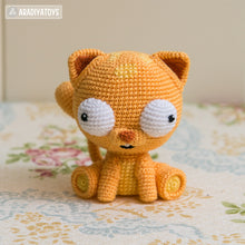 Afbeelding in Gallery-weergave laden, Crochet Pattern of Cat Martin from &quot;AradiyaToys Design&quot; (Amigurumi tutorial PDF file) / cute cat crochet pattern by AradiyaToys
