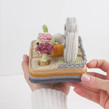 Carica e avvia il video nel visualizzatore di galleria, 4-in-1 halloween night crochet pattern graveyard amigurumi tutorial AradiyaToys mini kingdom DIY raven spider zombie howto digital PDF file
