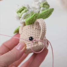 Load and play video in Gallery viewer, Kawaii Watering Can with Hydrangea from &quot;AradiyaToys Kawaii” collection / Crochet Pattern (Amigurumi Tutorial PDF File) Handmade Flowers DIY
