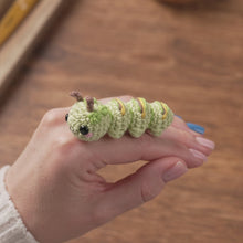 Carregar e reproduzir vídeo no visualizador da galeria, Caterpillar Crochet Pattern PDF Tiny Amigurumi Insect DIY Tutorial Mini Kingdom by AradiyaToys
