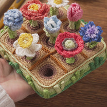 Carica e avvia il video nel visualizzatore di galleria, 16-in-1 flower field crochet pattern bundle PDF amigurumi Mini Kingdom Flower Maiden gnome hummingbird wildflower handmade DIY tutorial
