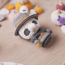 Load and play video in Gallery viewer, plague doctor crochet pattern halloween amigurumi tutorial AradiyaToys spooky season crochet DIY tutorial PDF file handmade amigurumi pattern
