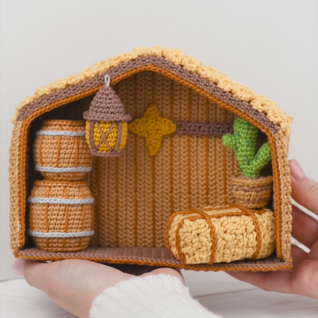 7 in 1 Nativity Crochet Pattern Set Stable Goatling Elephant DIY Chris ...
