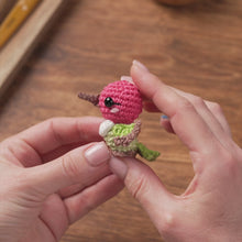 Załaduj i odtwarzaj film w przeglądarce Gallery, hummingbird crochet pattern PDF amigurumi bird toy DIY tutorial flower field mini kingdom garden animal instant download pattern bird lovers
