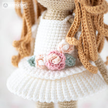 Load image into Gallery viewer, Doll Crochet Pattern for Friendy Melanie Ballerina Amigurumi Doll Pattern PDF File Tutorial Digital Ballerina Amigurumi Pattern for Doll
