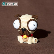 Indlæs billede til gallerivisning Crochet Pattern of Pug Luis from &quot;AradiyaToys Design&quot; (Amigurumi tutorial PDF file) / cute pug crochet pattern by AradiyaToys
