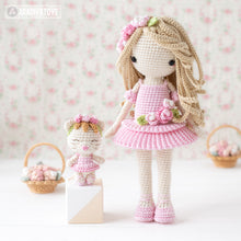Load image into Gallery viewer, Doll Crochet Pattern for Friendy Melanie Ballerina Amigurumi Doll Pattern PDF File Tutorial Digital Ballerina Amigurumi Pattern for Doll
