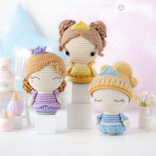 Charger l&#39;image dans la galerie, Mini Princesses from “Mini Kingdom” collection / crochet patterns by AradiyaToys (Amigurumi tutorial PDF file) / princess / amigurumi fairy
