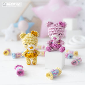 Friendy Candy with Gummy Bear from "AradiyaToys Friendies" collection / crochet pattern by AradiyaToys (Amigurumi tutorial PDF file)