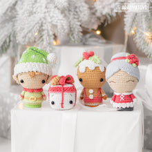 Carica l&#39;immagine nel visualizzatore di Gallery, Christmas Minis set 2 from “AradiyaToys Minis” collection / christmas crochet pattern by AradiyaToys (Amigurumi tutorial PDF file)
