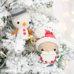 Christmas Minis set from “AradiyaToys Minis” collection / christmas crochet pattern by AradiyaToys (Amigurumi tutorial PDF file)