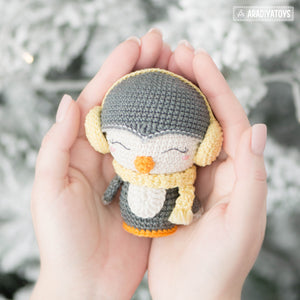 Minis de Natal da coleção “AradiyaToys Minis” / receita de crochê por AradiyaToys (Tutorial amigurumi em arquivo PDF) / Noel, Pinguim, Boneco de Neve e Árvore de Natal