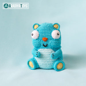 Bear Diego from “AradiyaToys Design” collection / cute bear crochet pattern by AradiyaToys (Amigurumi tutorial PDF file)