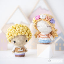 Afbeelding in Gallery-weergave laden, The Lost Prince and Princess from “AradiyaToys Minis” collection / crochet pattern by AradiyaToys (Amigurumi tutorial PDF file)
