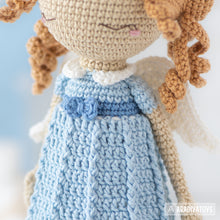 Afbeelding in Gallery-weergave laden, Crochet Doll Pattern for Friendy Leah the Angel Amigurumi Doll Pattern PDF File Tutorial Amigurumi Crochet Doll Lesson Digital Download
