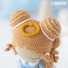 Cargar imagen en el visor de la galería, Crochet Doll Pattern for Friendy Leah the Angel Amigurumi Doll Pattern PDF File Tutorial Amigurumi Crochet Doll Lesson Digital Download
