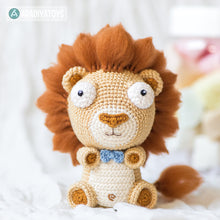 Afbeelding in Gallery-weergave laden, Crochet Pattern of Lion Cubs Bobby and Lily from &quot;AradiyaToys Design&quot; (Amigurumi tutorial PDF file) / lion crochet pattern by AradiyaToys
