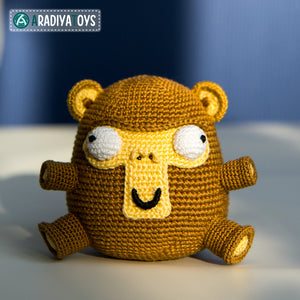 Monkey Elnino / monkey crochet pattern by AradiyaToys (Amigurumi tutorial PDF file)