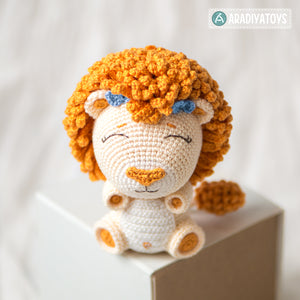 Crochet Pattern of Lion Cubs Bobby and Lily from "AradiyaToys Design" (Amigurumi tutorial PDF file) / lion crochet pattern by AradiyaToys