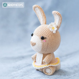 Crochet Pattern of Bunny Emma from "AradiyaToys Design" (Amigurumi tutorial PDF file) / easter bunny crochet pattern by AradiyaToys