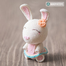 Cargar imagen en el visor de la galería, Crochet Pattern of Bunny Emma from &quot;AradiyaToys Design&quot; (Amigurumi tutorial PDF file) / easter bunny crochet pattern by AradiyaToys
