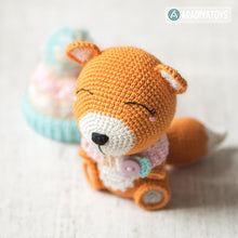 Load image into Gallery viewer, Fox Alice from “AradiyaToys Design” collection / fox crochet pattern by AradiyaToys (Amigurumi tutorial PDF file)
