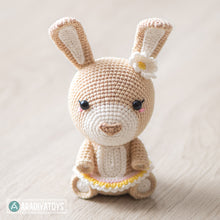 Załaduj obraz do przeglądarki galerii, Crochet Pattern of Bunny Emma from &quot;AradiyaToys Design&quot; (Amigurumi tutorial PDF file) / easter bunny crochet pattern by AradiyaToys
