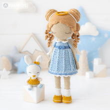 Load image into Gallery viewer, Crochet Doll Pattern for Friendy Leah the Angel Amigurumi Doll Pattern PDF File Tutorial Amigurumi Crochet Doll Lesson Digital Download
