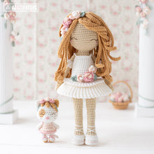 Carica l&#39;immagine nel visualizzatore di Gallery, Doll Crochet Pattern for Friendy Melanie Ballerina Amigurumi Doll Pattern PDF File Tutorial Digital Ballerina Amigurumi Pattern for Doll
