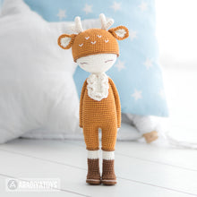 Indlæs billede til gallerivisning Friendy Annie the Deer from &quot;AradiyaToys Friendies&quot; collection / doll crochet pattern by AradiyaToys (Amigurumi tutorial PDF file)
