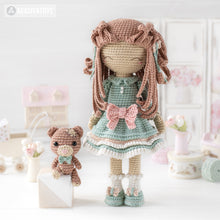 Afbeelding in Gallery-weergave laden, Crochet Doll Pattern Amigurumi Doll SHELLY tutorial dress PDF file crochet pattern for doll amigurumi digital by AradiyaToys DIY Handmade
